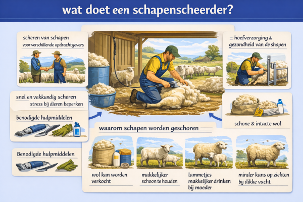 Wat doet een schapenscheerder